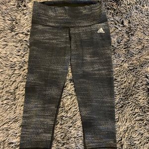 Adidas Cropped Legging, Size Medium